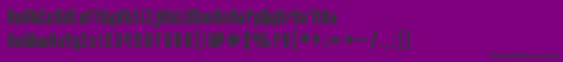 Czcionka SF Piezolectric Inline – czarne czcionki na fioletowym tle