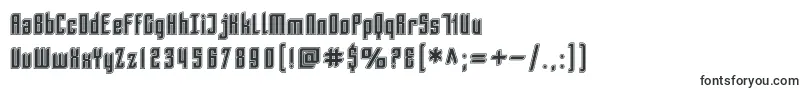 SF Piezolectric Inline-fontti – teollisuusfontit