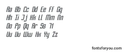 SF Piezolectric Oblique Font