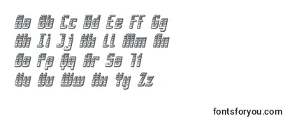 Schriftart SF Piezolectric SFX Oblique