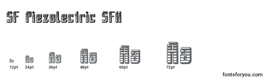 SF Piezolectric SFX Font Sizes