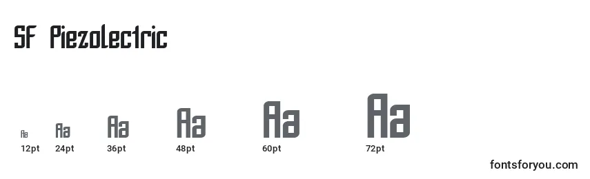 SF Piezolectric Font Sizes