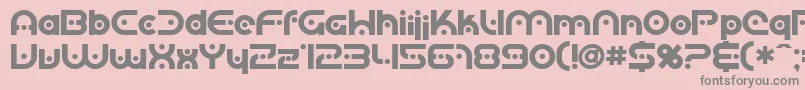 SF Planetary Orbiter Bold Font – Gray Fonts on Pink Background