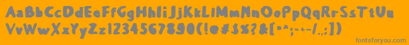 Balballa Font – Gray Fonts on Orange Background