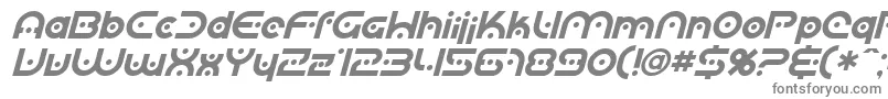 SF Planetary Orbiter Italic-fontti – harmaat kirjasimet valkoisella taustalla