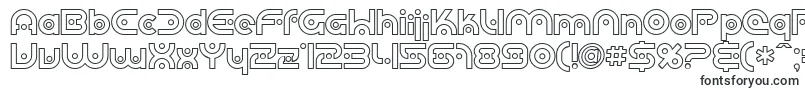 SF Planetary Orbiter Outline Font – Thick Fonts