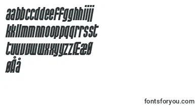 SF Port McKenzie Bold Italic font – norwegian Fonts