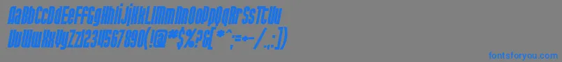 fuente SF Port McKenzie Bold Italic – Fuentes Azules Sobre Fondo Gris