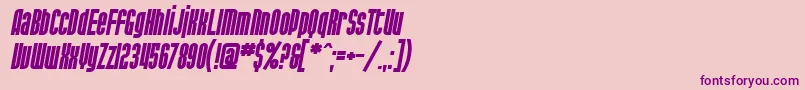 SF Port McKenzie Bold Italic Font – Purple Fonts on Pink Background