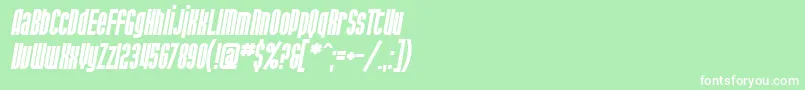 fuente SF Port McKenzie Bold Italic – Fuentes Blancas Sobre Fondo Verde