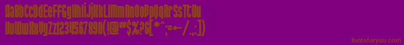 Шрифт SF Port McKenzie Bold – коричневые шрифты на фиолетовом фоне