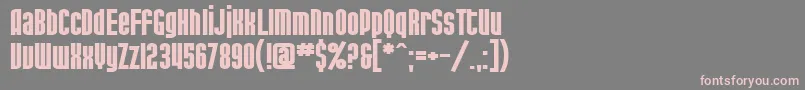 SF Port McKenzie Extended Bold Font – Pink Fonts on Gray Background