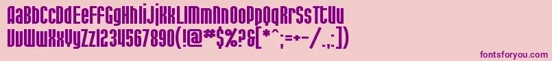 SF Port McKenzie Extended Font – Purple Fonts on Pink Background