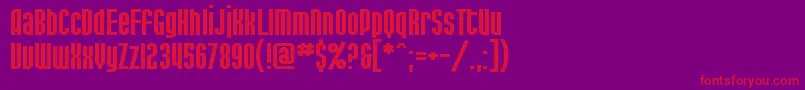 Police SF Port McKenzie Extended – polices rouges sur fond violet