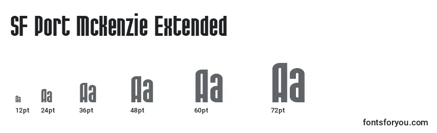 SF Port McKenzie Extended Font Sizes