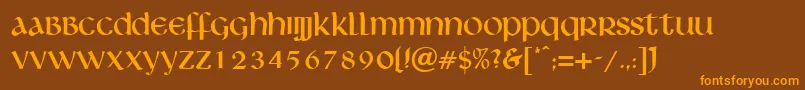 More about IslingtonRegularDb Font IslingtonRegularDb Font – Orange Fonts on Brown Background