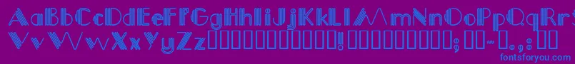 Weitere Informationen zur Picadilly-Schriftart Picadilly-Schriftart – Blaue Schriften auf violettem Hintergrund