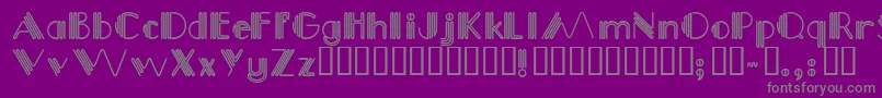 Picadilly Font – Gray Fonts on Purple Background