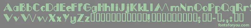 Więcej informacji o czcionce Picadilly Czcionka Picadilly – zielone czcionki na szarym tle
