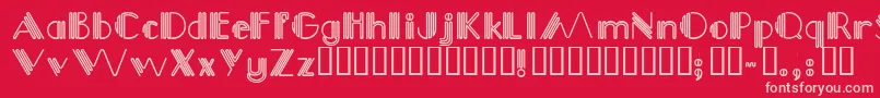 Picadilly Font – Pink Fonts on Red Background