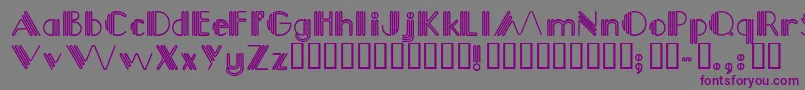 Picadilly Font – Purple Fonts on Gray Background