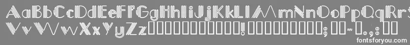 Picadilly Font – White Fonts on Gray Background