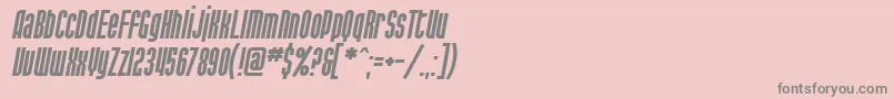 SF Port McKenzie Italic-Schriftart – Graue Schriften auf rosa Hintergrund