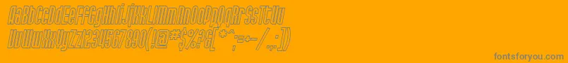 More about SF Port McKenzie Outline Italic Font SF Port McKenzie Outline Italic Font – Gray Fonts on Orange Background
