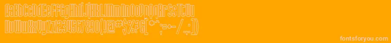 SF Port McKenzie Outline Font – Pink Fonts on Orange Background