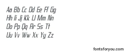フォントSF Proverbial Gothic Condensed Oblique