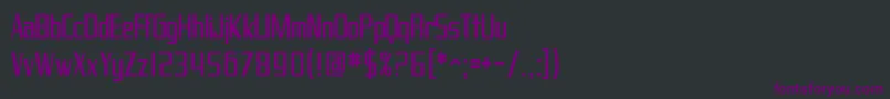 Шрифт SF Proverbial Gothic Condensed – фиолетовые шрифты на чёрном фоне
