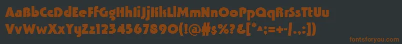 fuente TavridaBold – Fuentes Marrones Sobre Fondo Negro