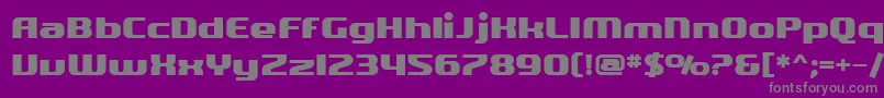 SF Quartzite Bold-Schriftart – Graue Schriften auf violettem Hintergrund