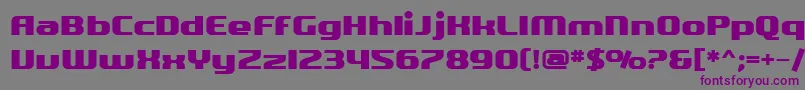 SF Quartzite Bold Font – Purple Fonts on Gray Background