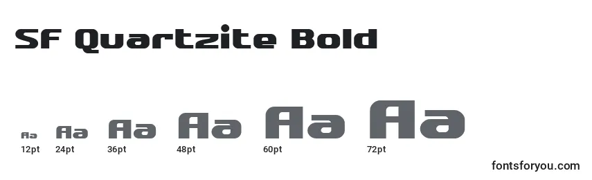 SF Quartzite Bold Font Sizes