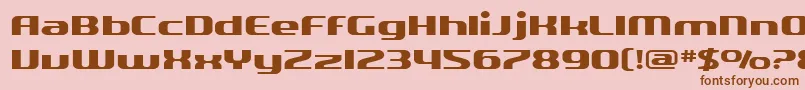 Police SF Quartzite Extended – polices brunes sur fond rose