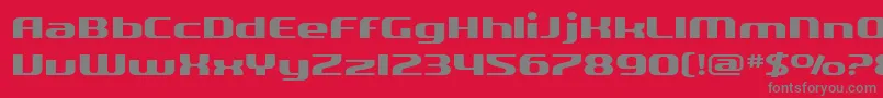 SF Quartzite Extended-Schriftart – Graue Schriften auf rotem Hintergrund