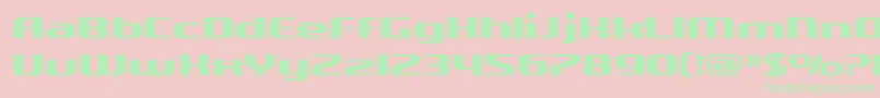 fuente SF Quartzite Extended – Fuentes Verdes Sobre Fondo Rosa