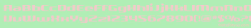 SF Quartzite Extended Font – Pink Fonts on Green Background