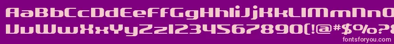 Police SF Quartzite Extended – polices roses sur fond violet