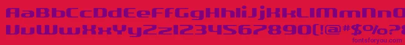 SF Quartzite Extended Font – Purple Fonts on Red Background