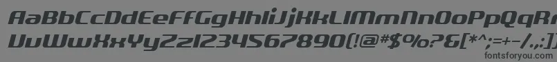 SF Quartzite Oblique Font – Black Fonts on Gray Background