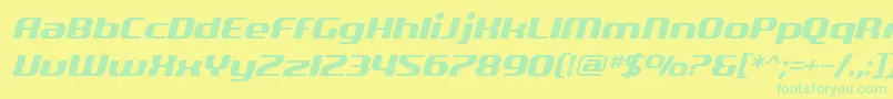 More about SF Quartzite Oblique Font SF Quartzite Oblique Font – Green Fonts on Yellow Background