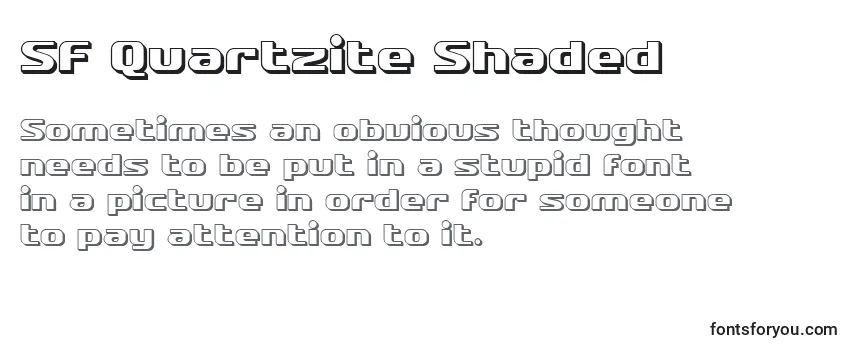 Шрифт SF Quartzite Shaded
