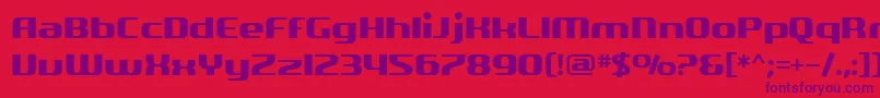 SF Quartzite Font – Purple Fonts on Red Background