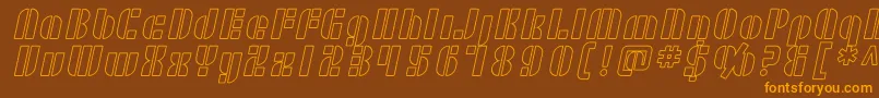 More about SF RetroSplice Outline Font SF RetroSplice Outline Font – Orange Fonts on Brown Background