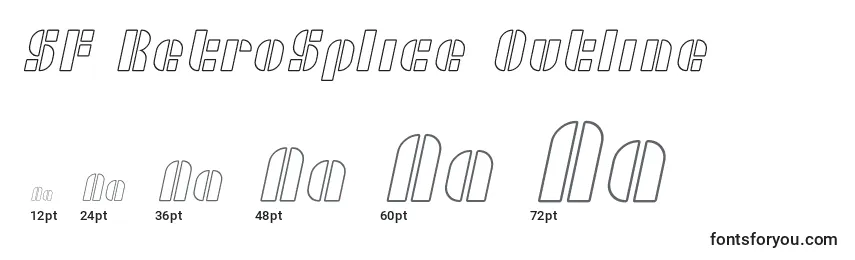 SF RetroSplice Outline Font Sizes