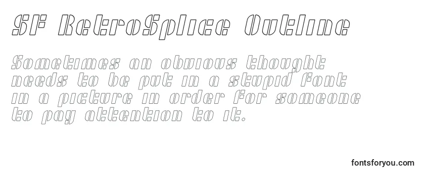Шрифт SF RetroSplice Outline