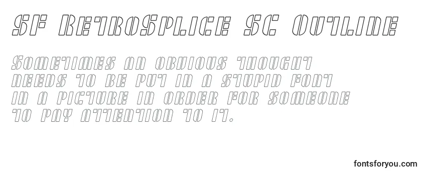 Шрифт SF RetroSplice SC Outline