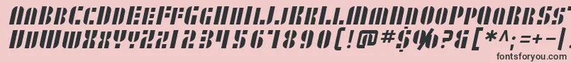 SF RetroSplice SC Font – Black Fonts on Pink Background